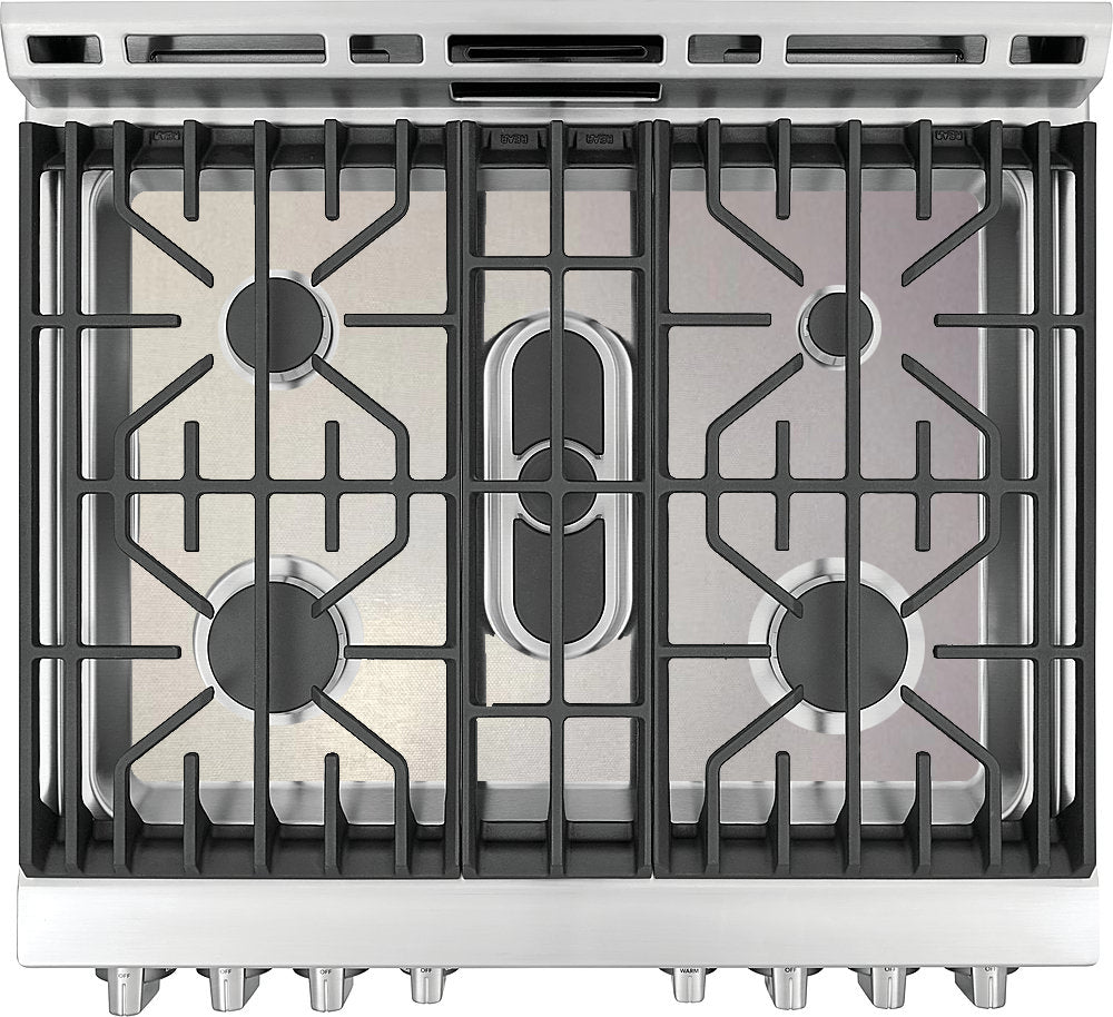 Frigidaire Gas Range Liner — Custom-Cut PTFE Stove Top Protector (Silver)