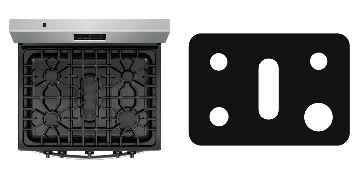 Frigidaire FFLF3052USA gas range liner - custom cut (black)