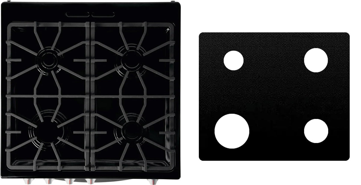 Frigidaire FFGH2422US gas stove liner - custom cut (black)