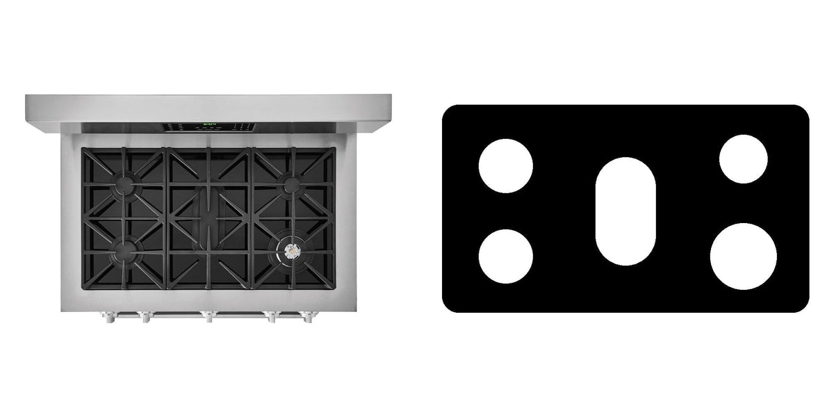 Frigidaire FGDF4085TS gas range liner - custom cut (black)