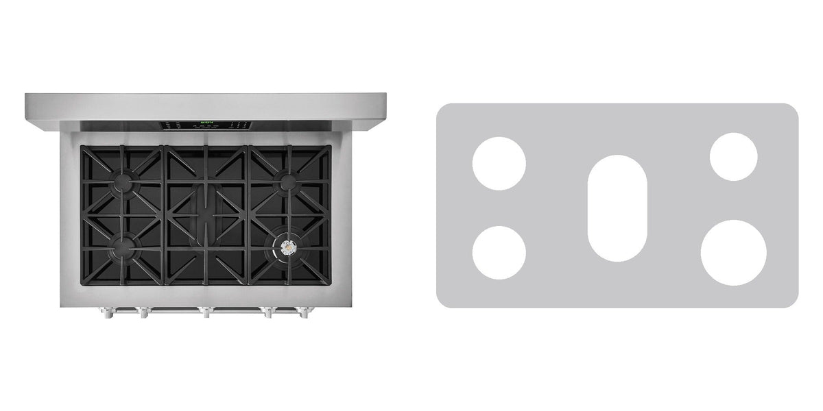 Frigidaire FGDF4085TS gas range liner - custom cut (silver)