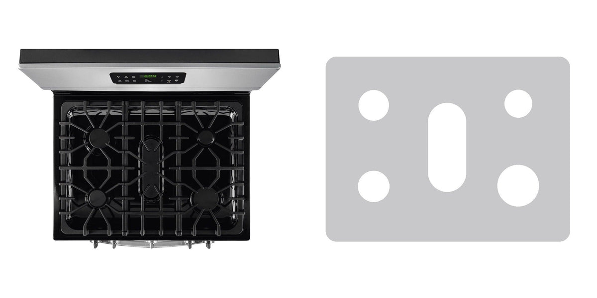 FGGF3045RF gas range liner - custom cut (silver)
