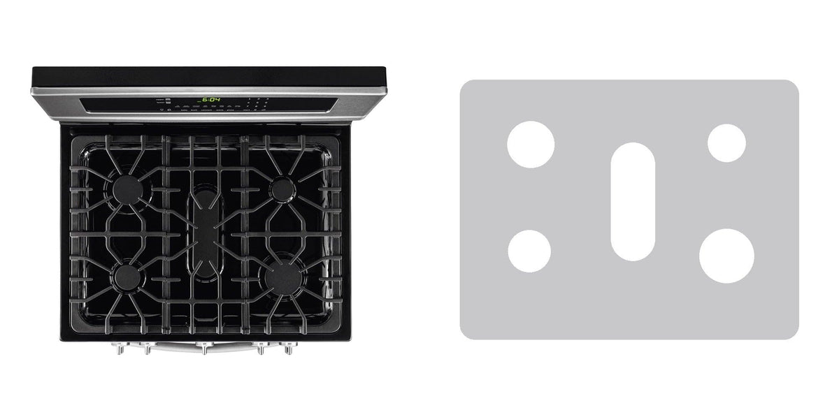 Frigidaire FGGF304DPF gas range liner - custom cut (silver)