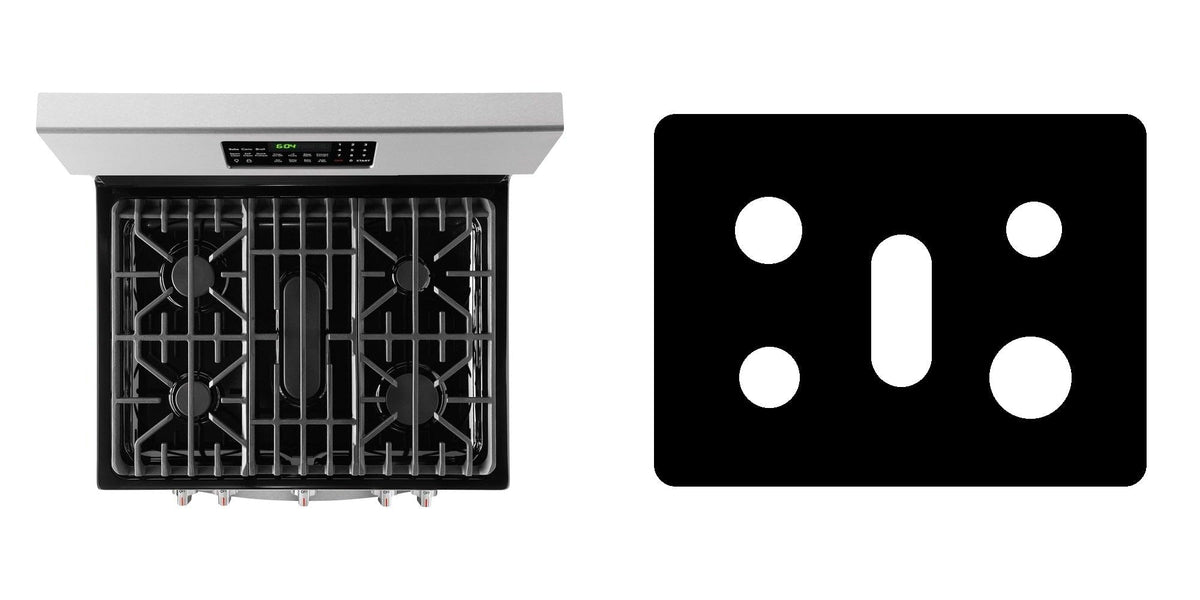 Frigidaire FGGF3059TF / FGGF3059TD gas range liner - custom cut (black)