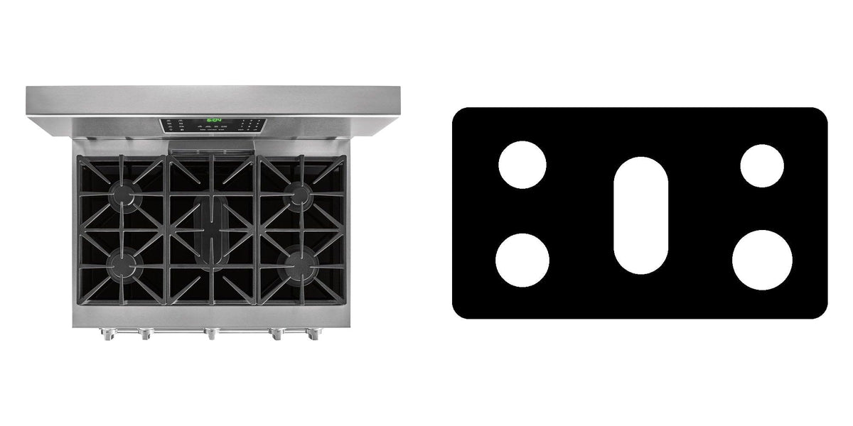 Frigidaire FGGF3685TS gas range liner - custom cut (black)