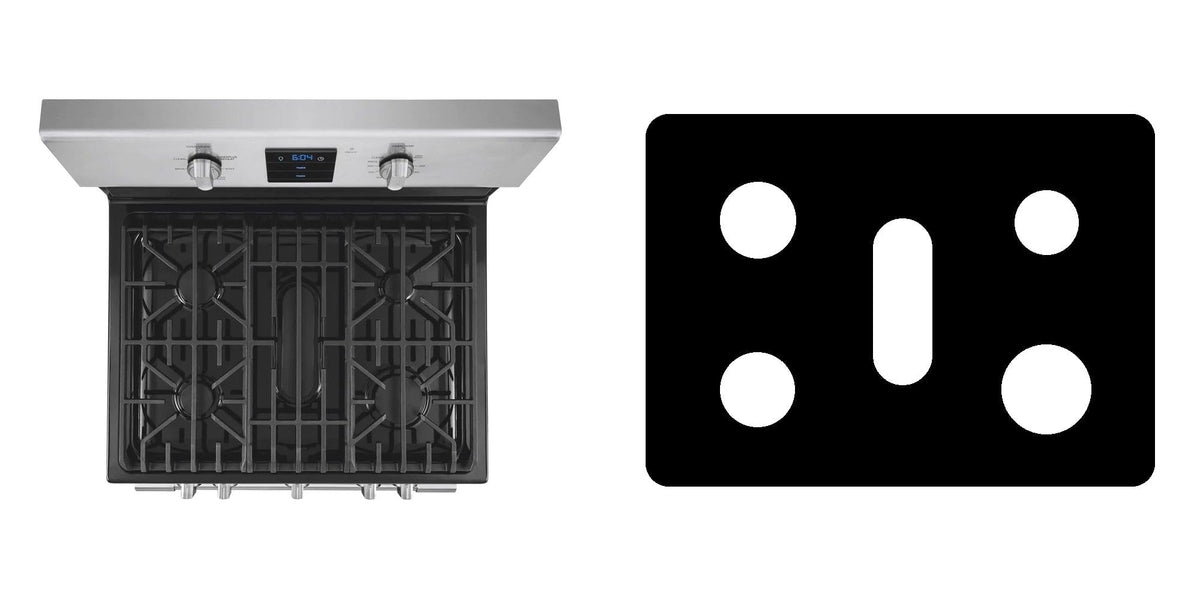 Frigidaire FPGF3077QF gas range liner - custom cut (black)