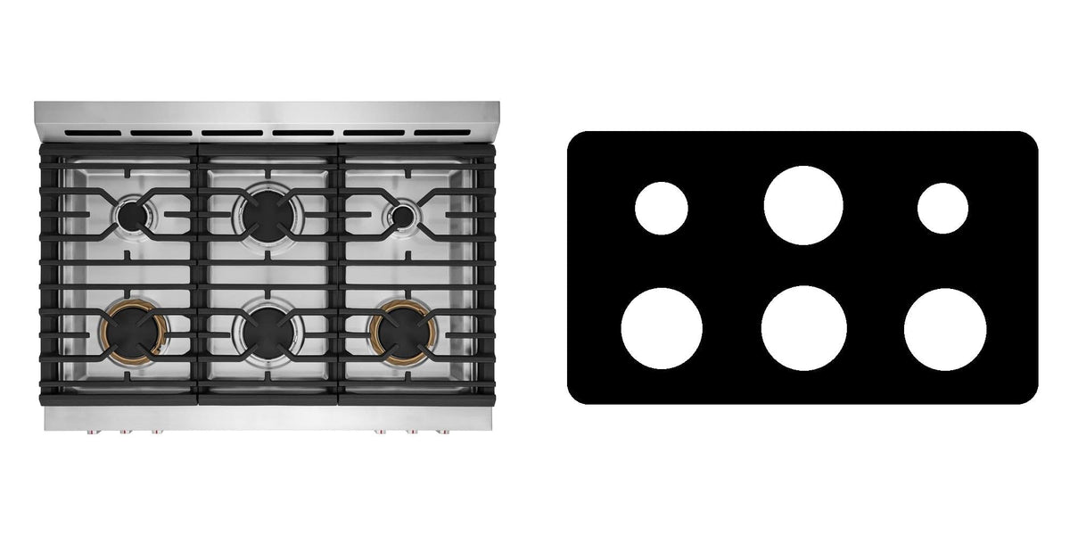 Frigidaire GCFD3661AF gas range liner - custom cut (black)