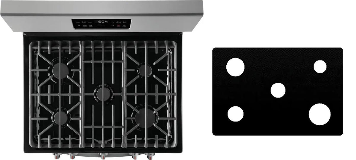 Frigidaire GCRG302LAF gas range liner - custom cut (black)