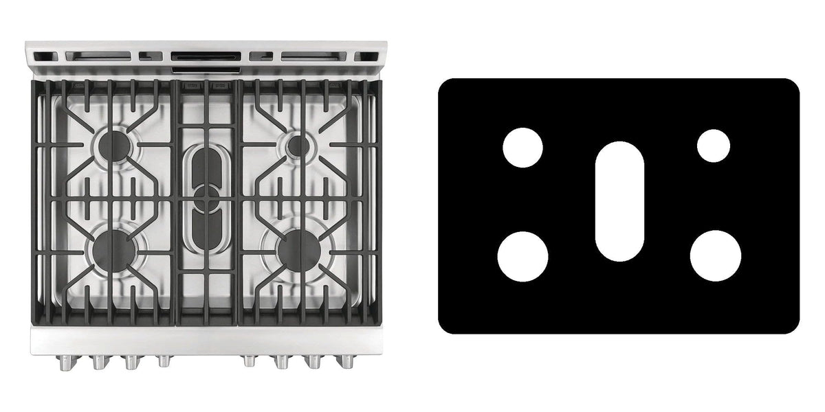 Frigidaire PCFG3078AF gas range liner - custom cut (black)