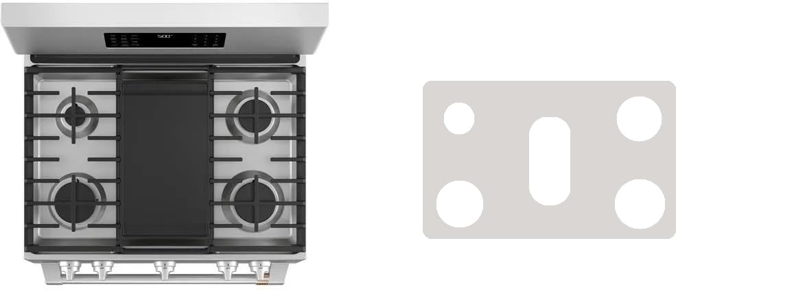 GE CGB500P2MS1 gas liner - custom cut (black)