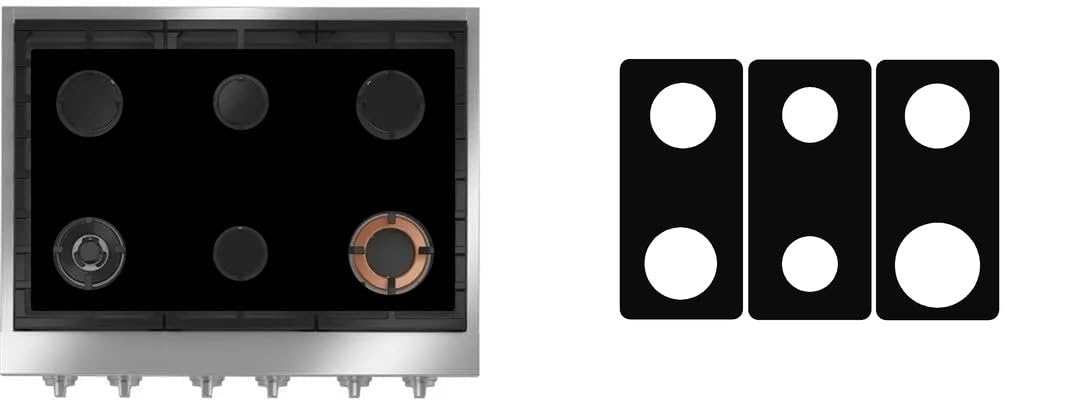 GE CGU366P3TD1 / CGU366P4TW2 / CGU366P2TS1 gas liner - custom cut (black)
