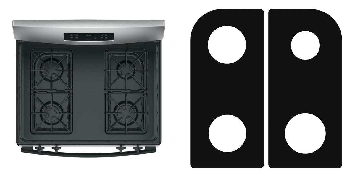 GE JGBS60DEKWW / JGBS60GEKSA / JGBS60REKSS / JGBS60DEKCC gas liner - custom cut (black)