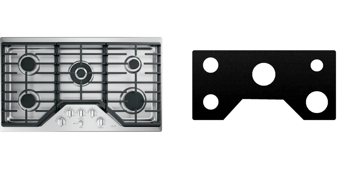 GE JGP5036DLBB / JGP5036SLSS gas liner - custom cut (black)