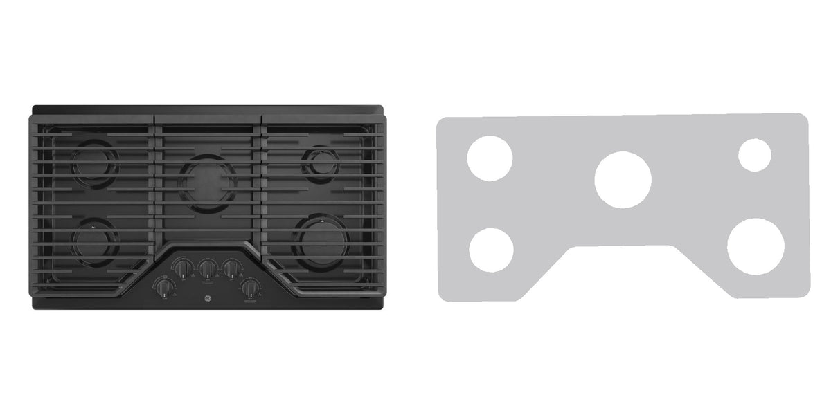 GE JGP5036DLBB / JGP5036SLSS gas liner - custom cut (silver)