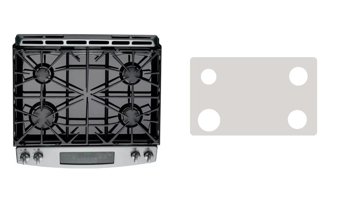 GE JGS650SEF1SS / JGS650SEF2SS / JGS650SEF3SS / JGS650SEF4SS gas range liner - custom cut (silver)
