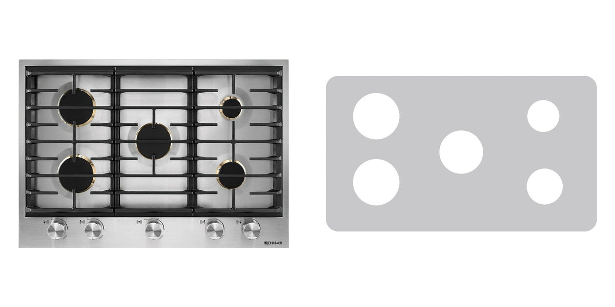 JennAir JGC3530GS gas cooktop liner - custom cut (silver)