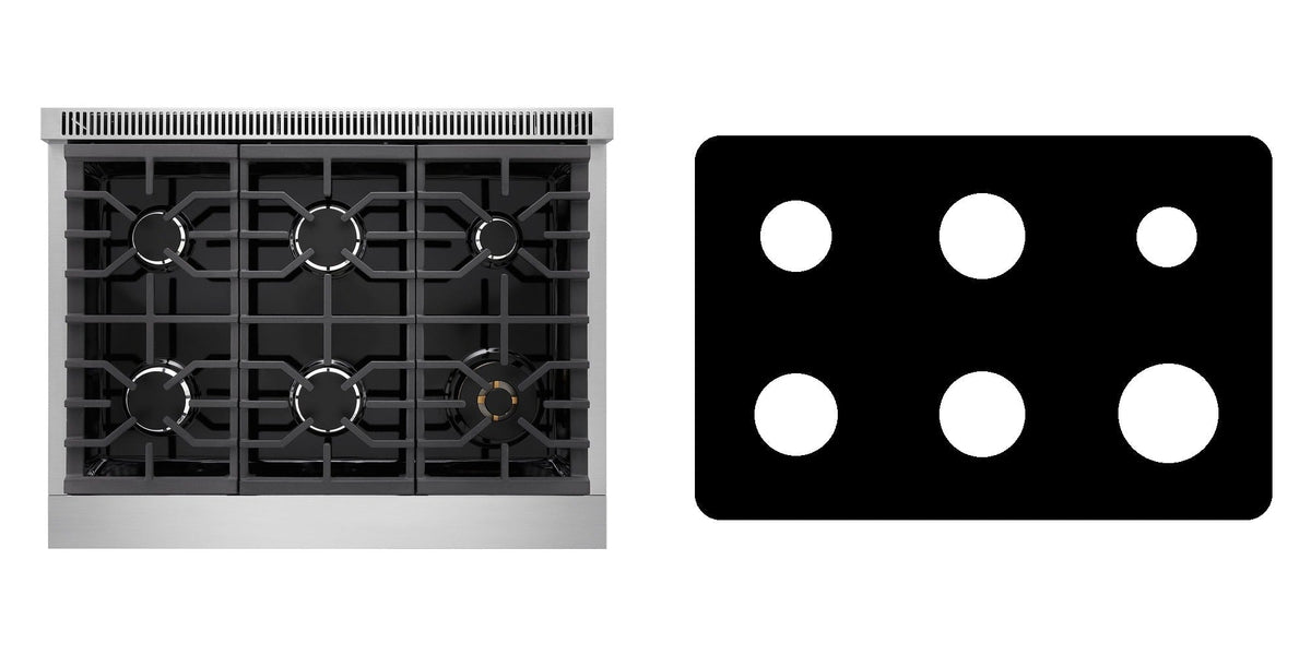 LG LPGU6319Y gas range liner - custom cut (black)