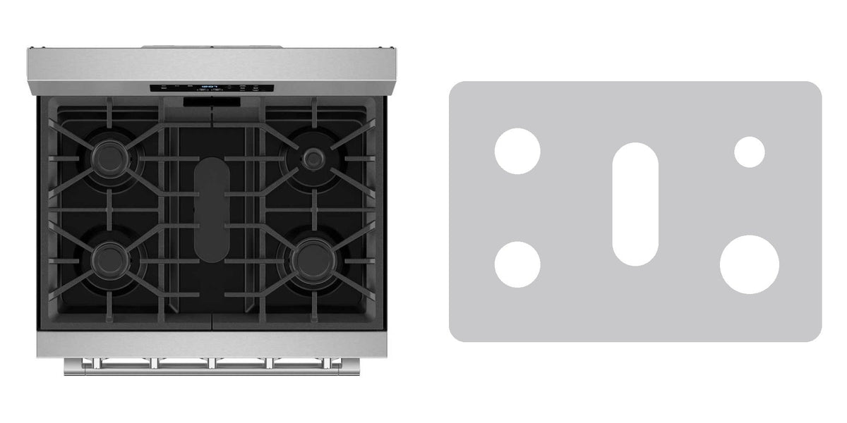 Maytag MFGS4030RS gas range liner - custom cut (silver)