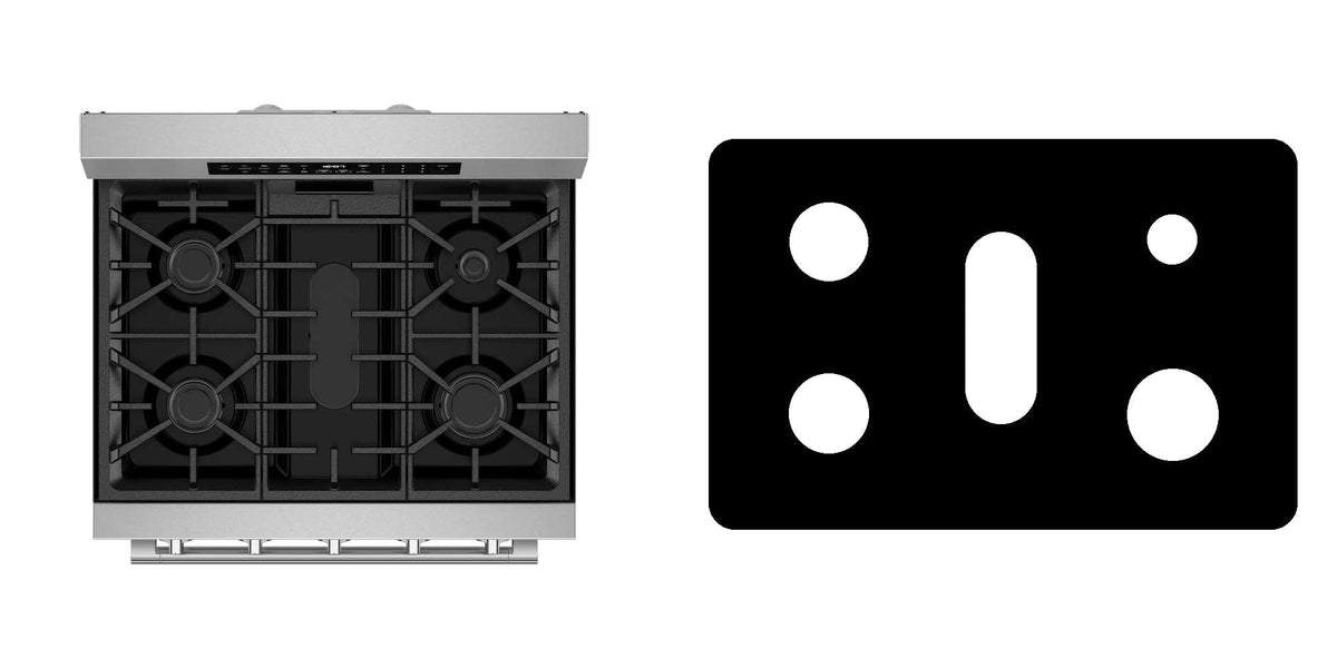 Maytag MFGS8030RZ gas range liner - custom cut (black)