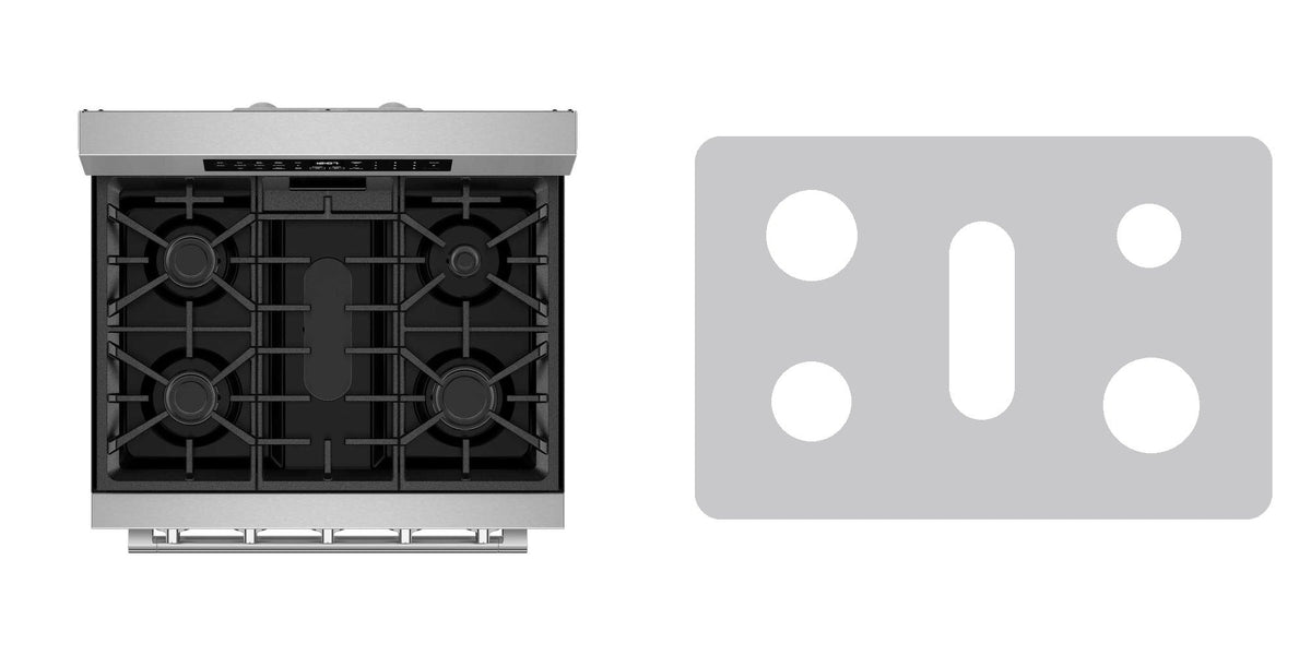 Maytag MFGS8030RZ gas range liner - custom cut (silver)