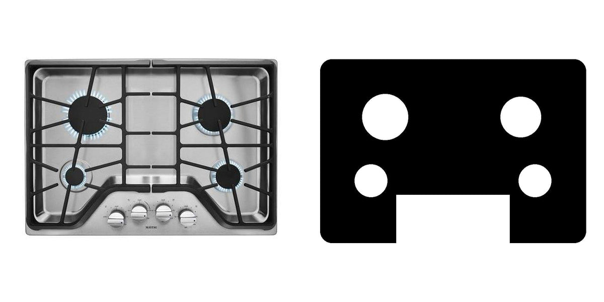Maytag MGC9530DS gas cooktop liner - custom cut (black)