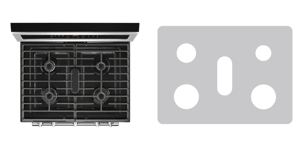 Maytag KFGG504KPS4 gas range liner - custom cut (silver)