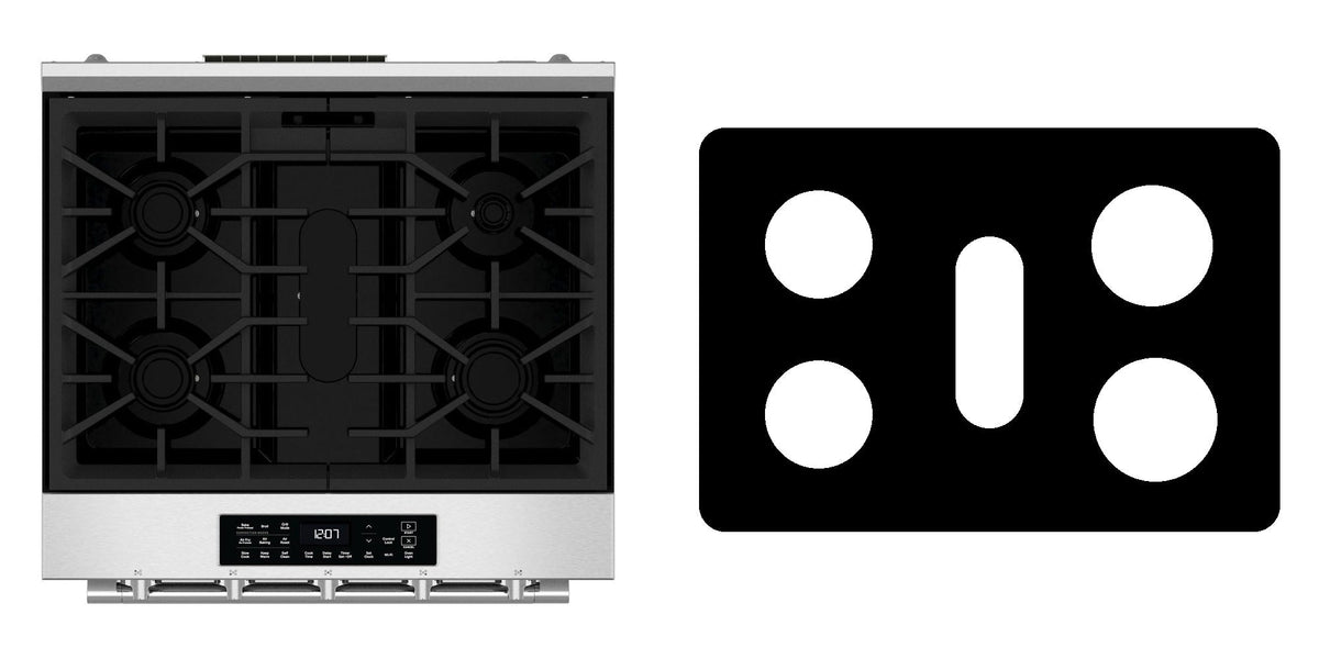 Maytag MSGS7030SZ gas range liner - custom cut (black)