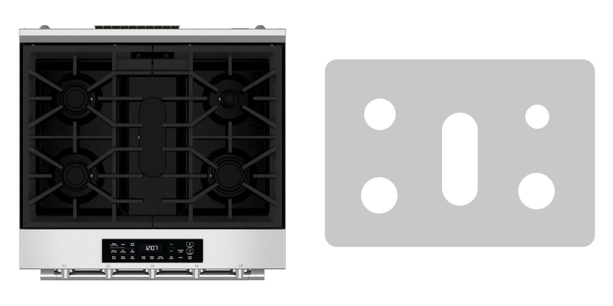 Maytag MSGS7030SZ gas range liner - custom cut (silver)
