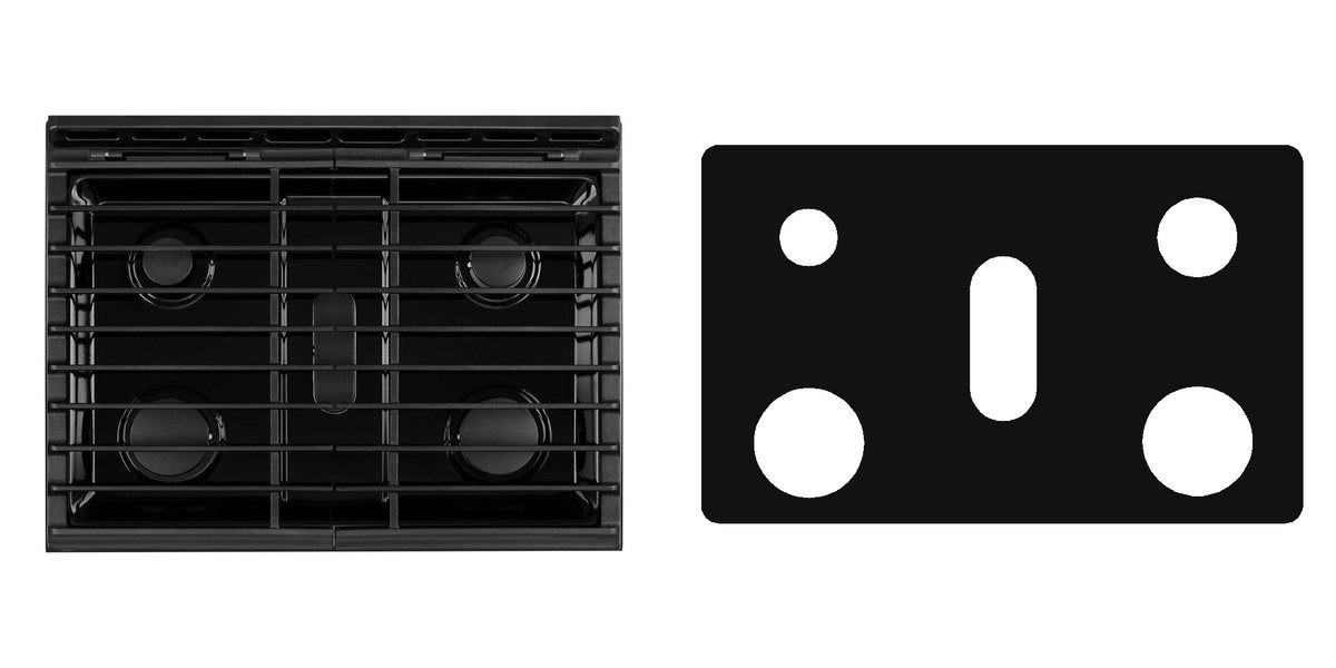 Whirlpool WEG745H0FS gas liner - custom cut (black)