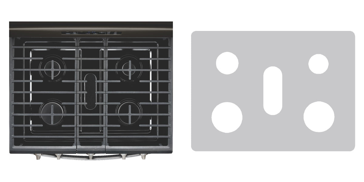 Whirlpool WFG525S0HV / WFG525S0HW gas liner - custom cut (silver)