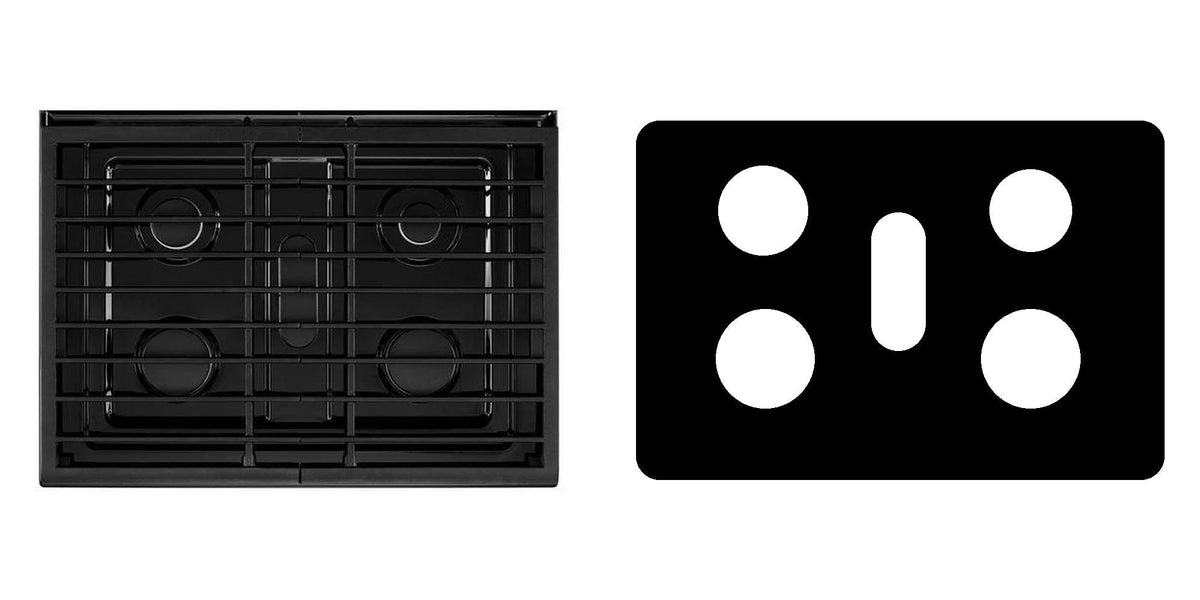 Whirlpool WFG745H0FS / WFG745H0FE / WFG745H0FH / WFG770H0FZ gas range liner - custom cut (black)