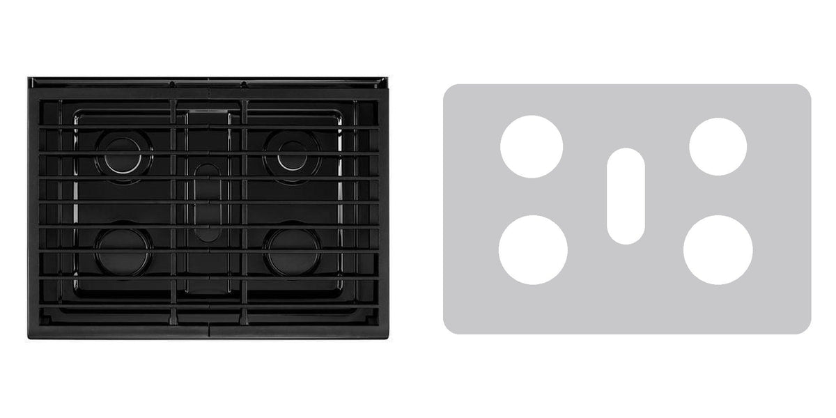 Whirlpool WFG745H0FS / WFG745H0FE / WFG745H0FH / WFG770H0FZ gas range liner - custom cut (silver)
