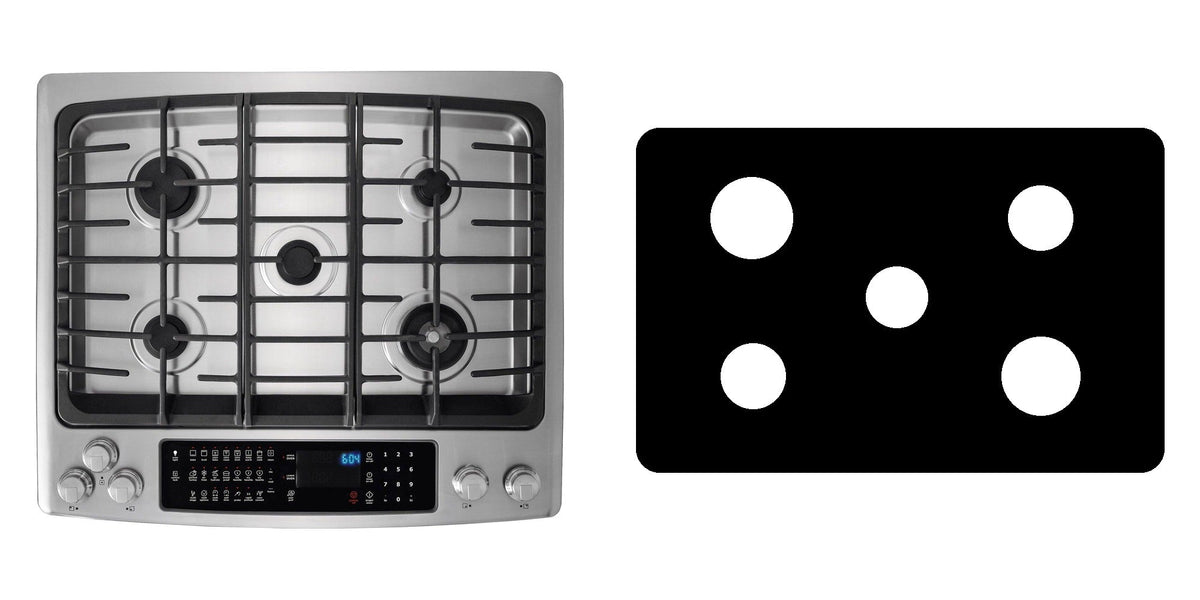 Electrolux EW30DS80RS gas range liner - custom cut (black)