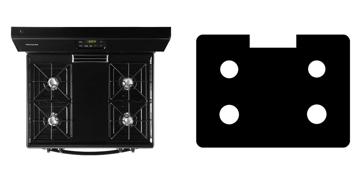 Frigidaire FFGF3012TB / FFGF3012TW gas range liner - custom cut (black)