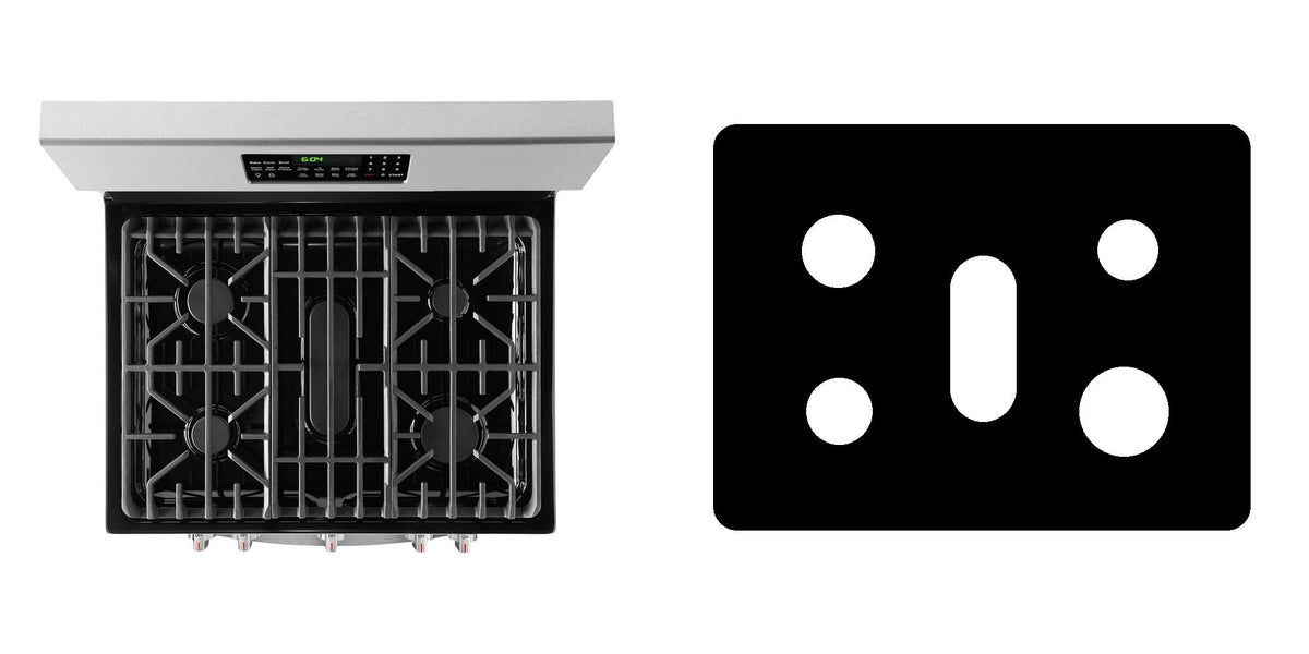Frigidaire FGGF3059TF / FGGF3059TD gas range liner - custom cut (black)