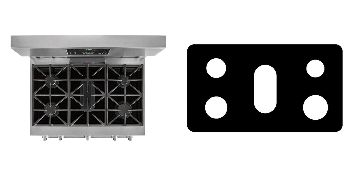 Frigidaire FGGF3685TS gas range liner - custom cut (black)