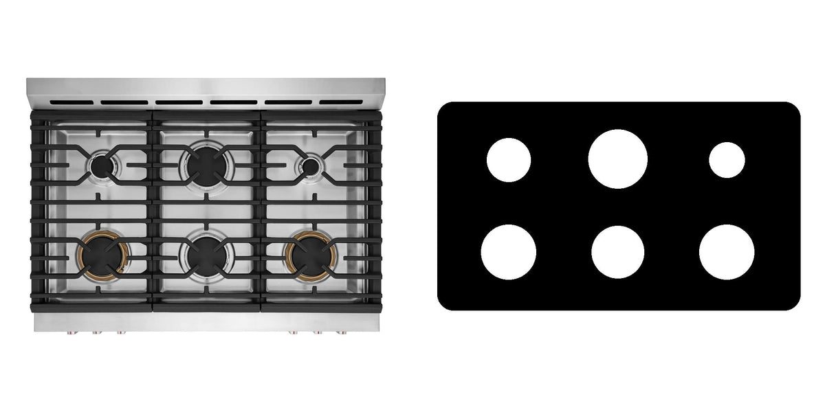 Frigidaire GCFG3661AF gas range liner - custom cut (black)