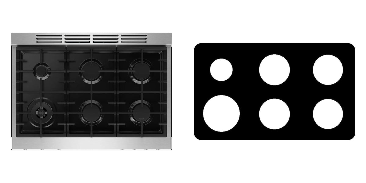 Bosch HGS8657UC gas range liner - custom cut (black)