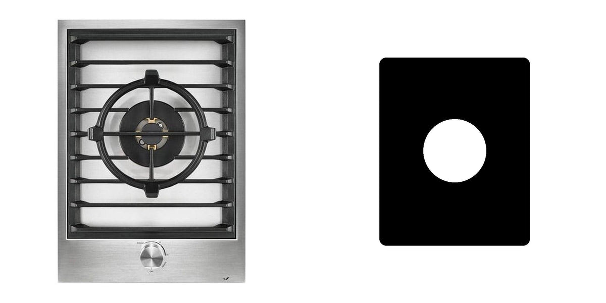 JennAir JGC3115GS gas cooktop liner - custom cut (black)