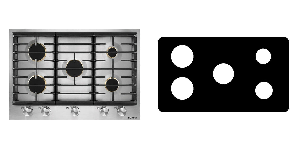 JennAir JGC3530GS gas cooktop liner - custom cut (black)