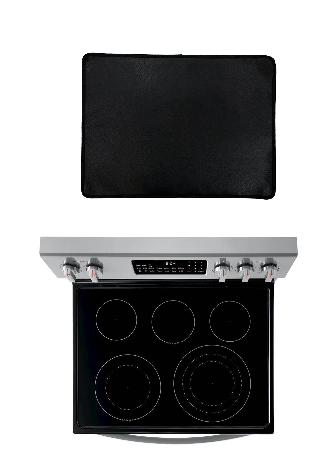 Frigidaire Electric Stove Top Cover — Custom-Fit PTFE Protector (Black)