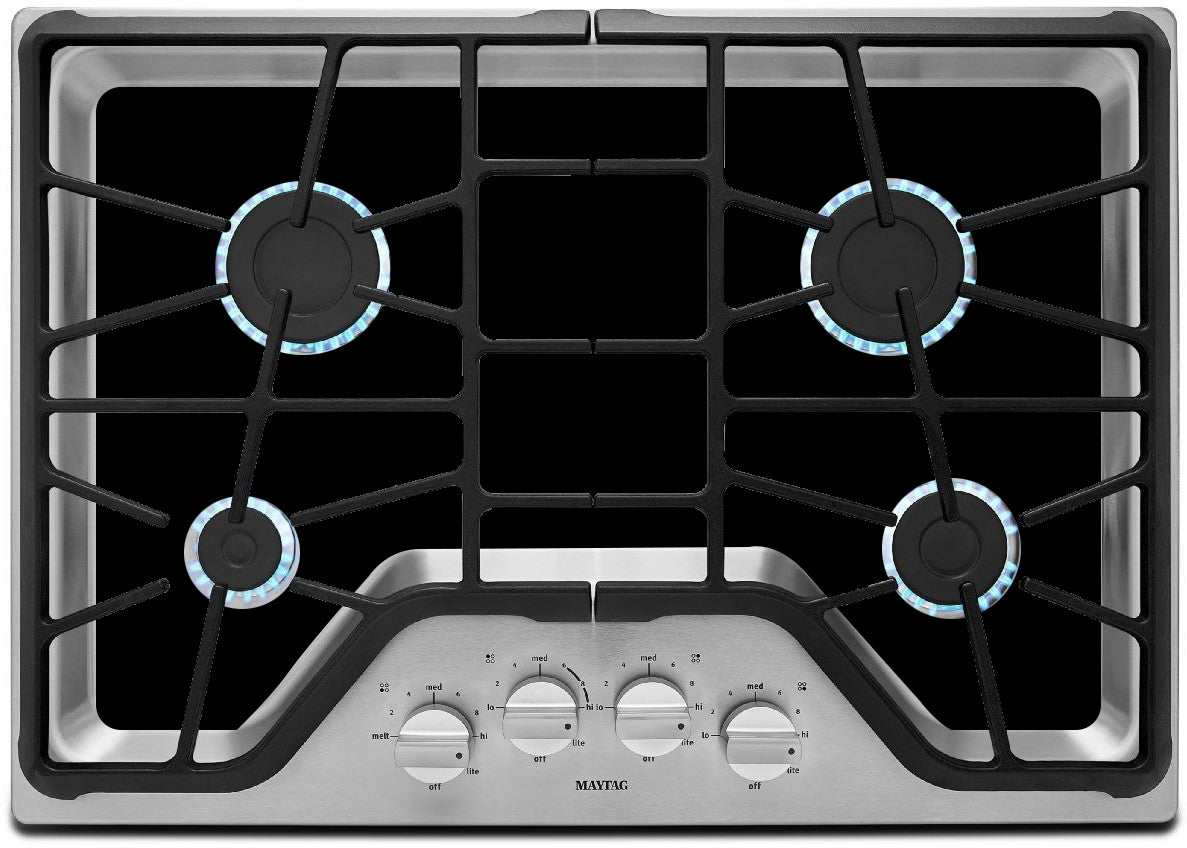 FireFly Home Stove Top Protector for Maytag Gas Cooktop, Custom Fit Ultra Thin Reusable Burner Splatter Spill Guard Protective Cover Liner in Black