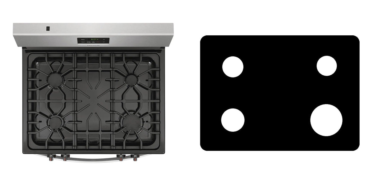 Frigidaire FCRG3051AS gas range liner - custom cut (black)