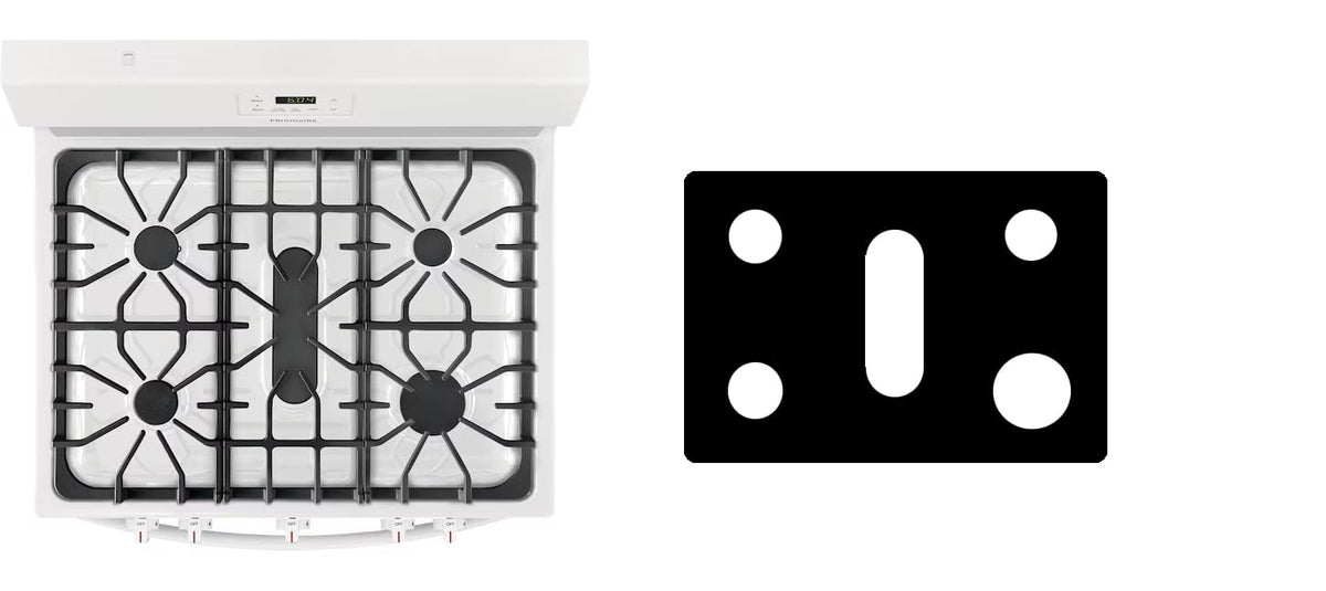 Frigidaire FCRG305LAF gas range liner - custom cut (black)