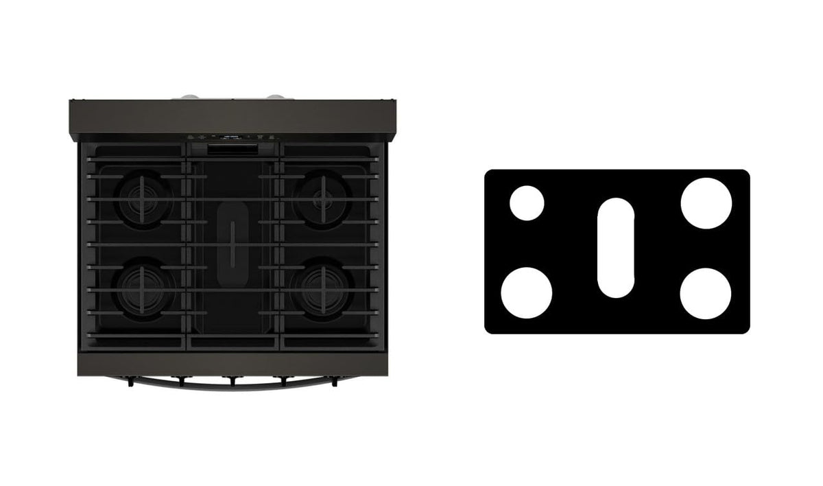 Frigidaire FFGC3026SS gas range liner - custom cut (black)