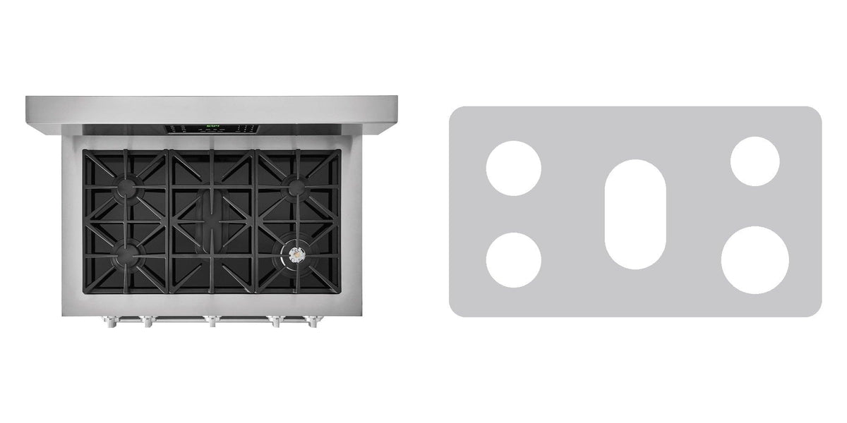 Frigidaire FGDF4085TS gas range liner - custom cut (silver)