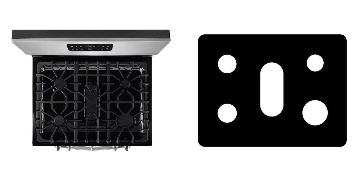 Frigidaire FGGF3045RF gas range liner - custom cut (black)