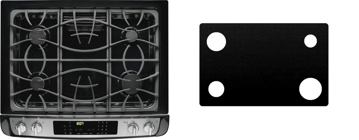 Frigidaire FGDS3065PF gas range liner - custom cut (black)