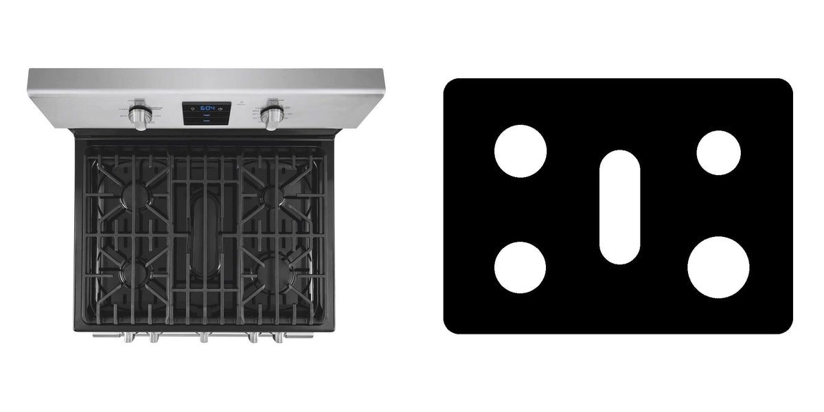 Frigidaire FPGF3077QF gas range liner - custom cut (black)