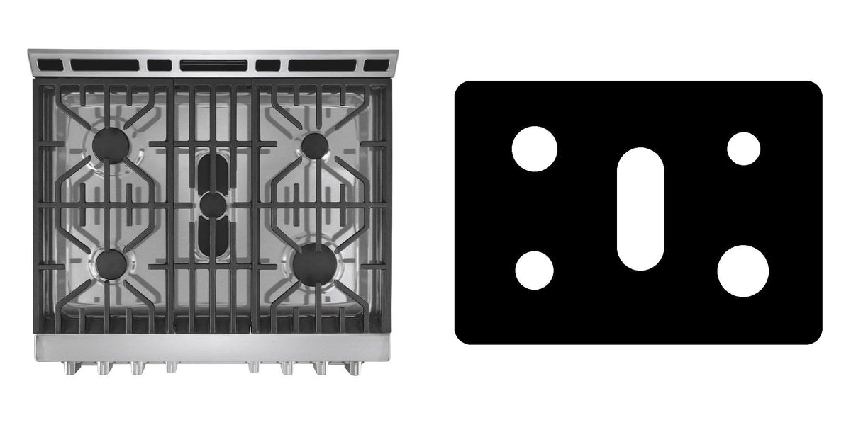 Frigidaire FPGH3077RF gas range liner - custom cut (black)